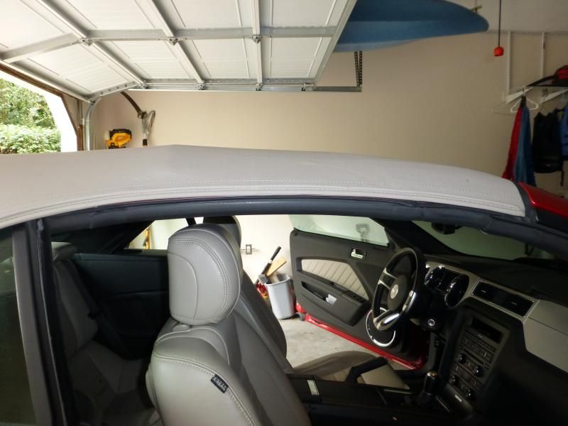 Convertible top not fitting right after replacement Mustang Evolution